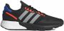 Adidas Originals ZX 1K Boost Core Black Silver Metallic Cloud White - Thumbnail 2