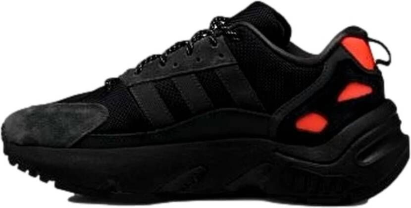 Adidas Boost Core Heren Lage Sneaker Zwart Rood Black Heren