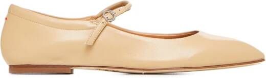 aeyde Beige Nappa Leren Ballet Flats Beige Dames