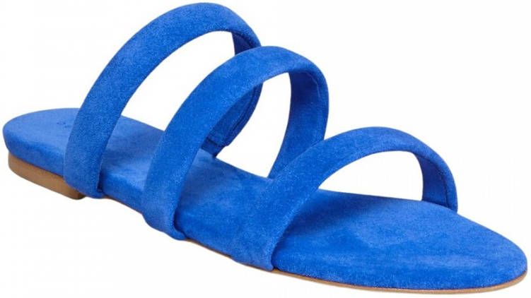 Aeyde Blauwe Suède Strappy Sandalen Blue Dames