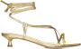 Aeyde Gouden Sandalen Paige Stijl Beige Dames - Thumbnail 1