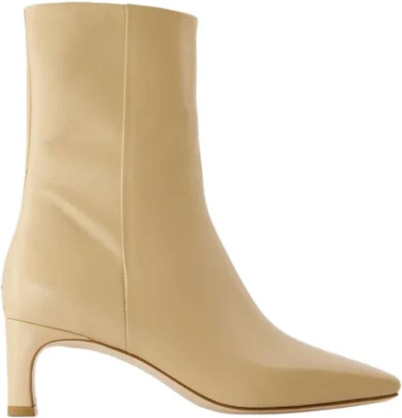 Aeyde Leather boots Beige Dames