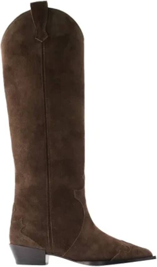 Aeyde Leather boots Brown Dames