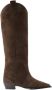 Aeyde Leather boots Brown Dames - Thumbnail 1