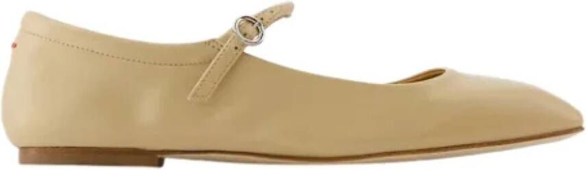 Aeyde Leather flats Beige Dames