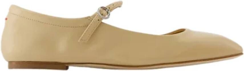 aeyde Leather flats Beige Dames