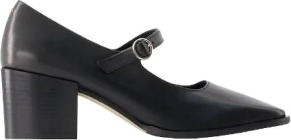 Aeyde Leather flats Black Dames