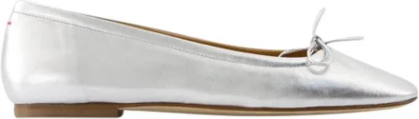 aeyde Leather flats Gray Dames