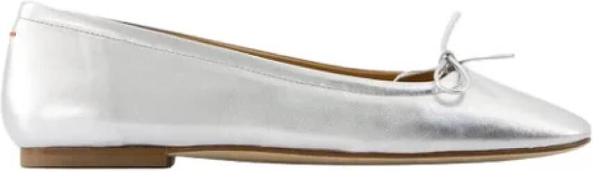 Aeyde Leather flats Gray Dames