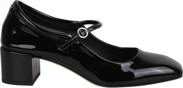 Aeyde Leren Mary-Jane Pumps met Gesp Sluiting Black Dames