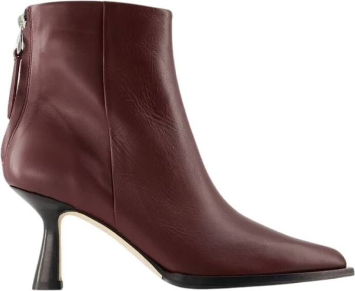 Aeydē Boots & laarzen Kala Ankle Boots Leather Red in bruin