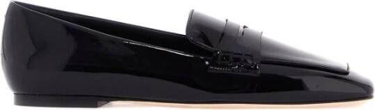 aeyde Tom Moccasins in lakleer Black Dames