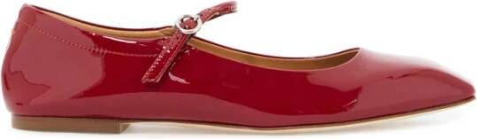 Aeyde Vierkante Neus Mary Jane Ballerinas Red Dames