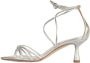 Aeyde Zilveren Sandalen Gelamineerd Nappa Leer Gray Dames - Thumbnail 1