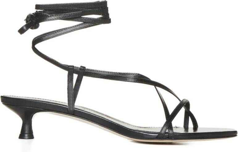 Aeyde Zwarte Sandalen met Paige Stijl Black Dames