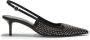 Aeyde Zwarte slingback pumps met strass Black Dames - Thumbnail 1