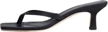 Aeyde Zwarte Wilma Leren Sandalen met Hak Black Dames