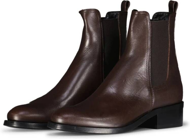 AGL Elegante Chelsea Boots voor Comfort en Stijl Brown Dames