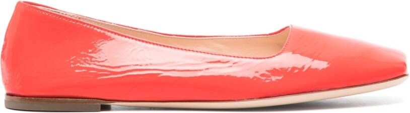 AGL Lakleren Ballerina Schoenen Orange Dames