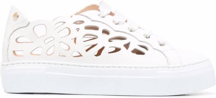 AGL Laser Cut Detail Sneakers White Dames