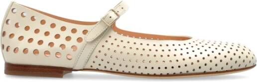 AGL Leren balletflats Milly Beige Dames