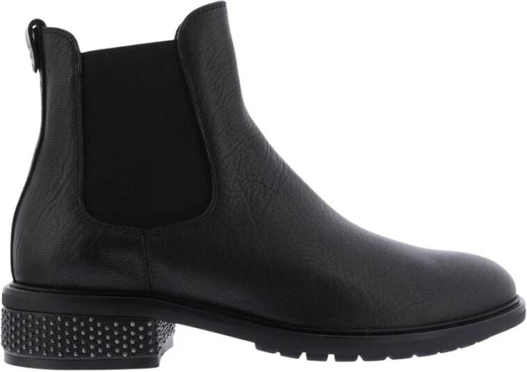 AGL Lowboots tockins-studs Zwart Dames