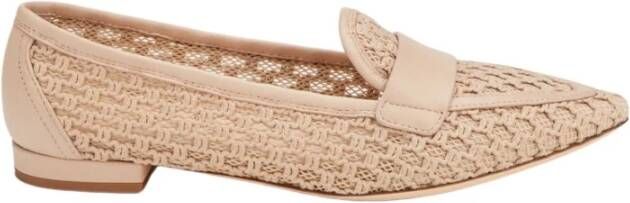 AGL Mesh Loafers voor Moderne Vrouwen Beige Dames