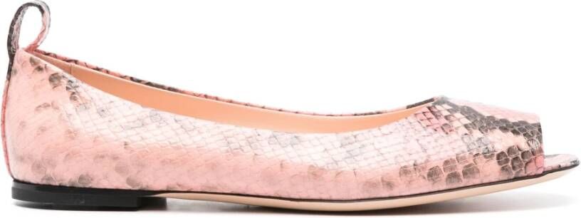 AGL Slangeneffect Ballerina Schoenen Pink Dames