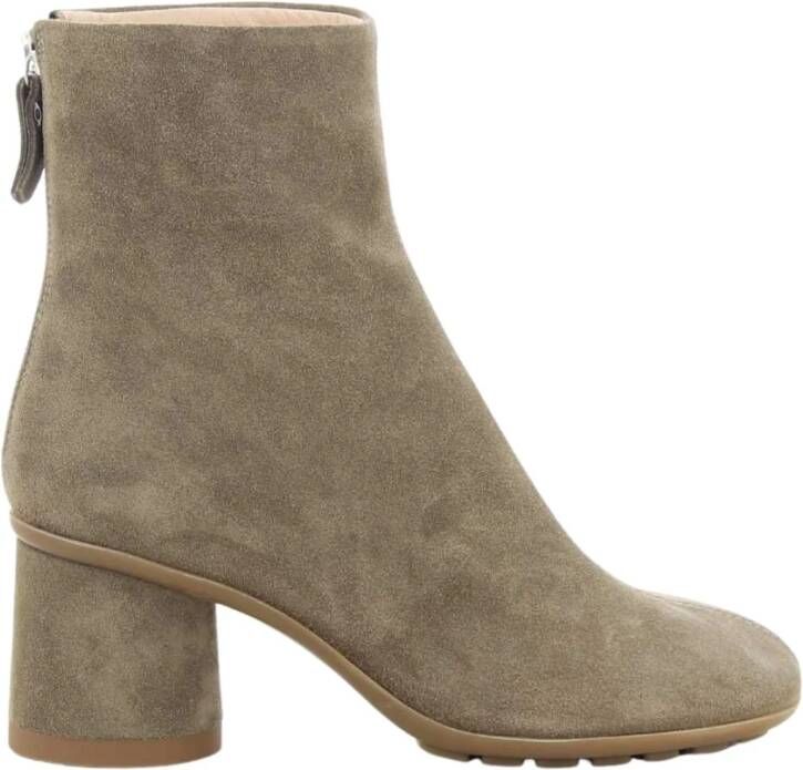 AGL Taupe Curvy Bootie Damesschoenen Beige Dames