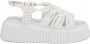 AGL Witte Flatform Sandalen voor Vrouwen White Dames - Thumbnail 1