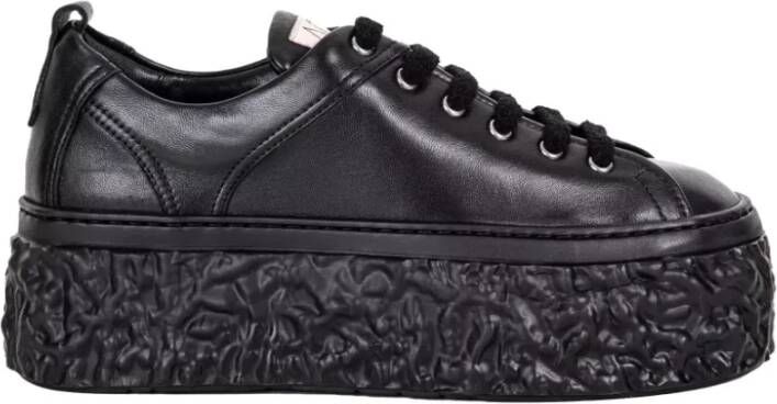 AGL Zwarte Plateau Sneakers Black Dames