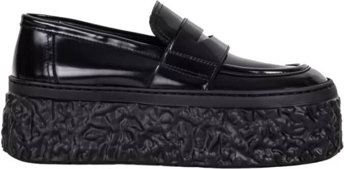 AGL Zwarte Platform Loafers Black Dames