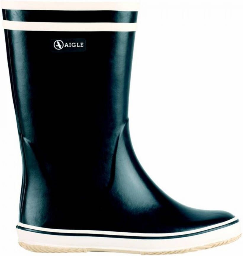 Aigle Gummistøvler Malouine Marine Blanc Zwart Dames