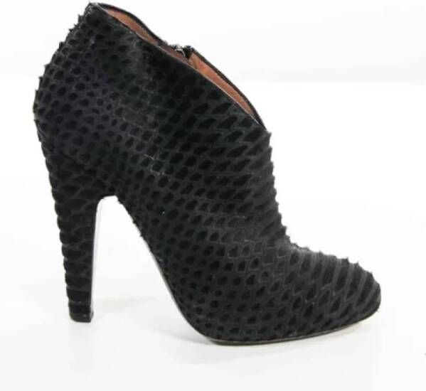 Alaïa Pre-owned Fur boots Black Dames
