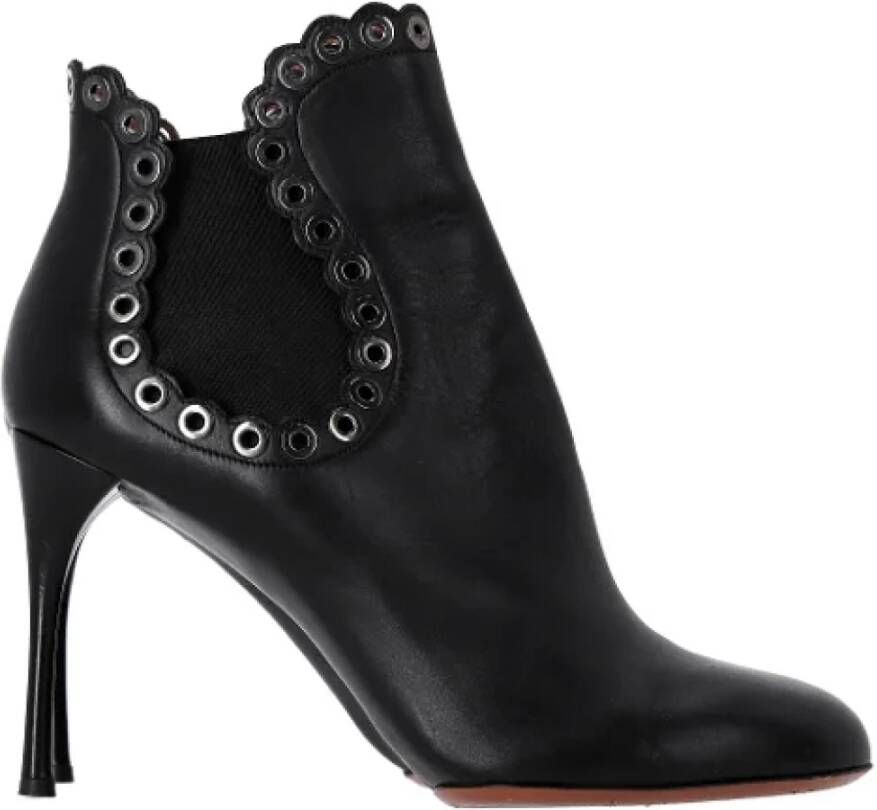 Alaïa Pre-owned Leather boots Black Dames