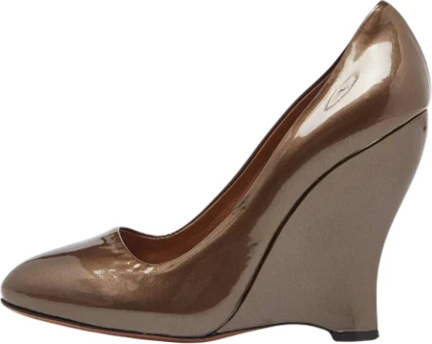 Alaïa Pre-owned Leather heels Brown Dames