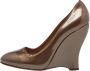 Alaïa Pre-owned Leather heels Brown Dames - Thumbnail 1