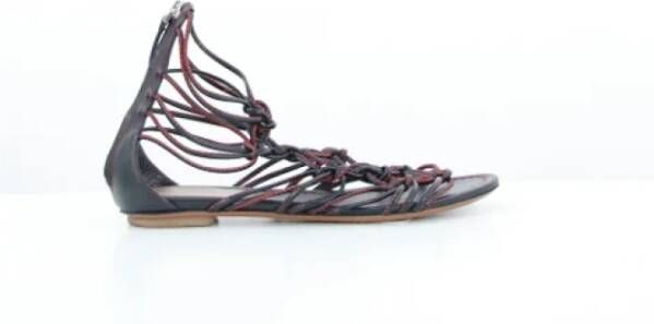 Alaïa Pre-owned Leather sandals Black Dames