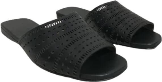 Alaïa Pre-owned Leather sandals Black Dames