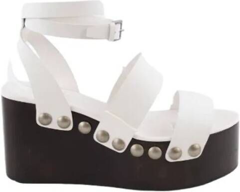 Alaïa Pre-owned Leather sandals White Dames