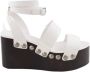 Alaïa Pre-owned Leather sandals White Dames - Thumbnail 1