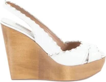 Alaïa Pre-owned Pre-ownedLeatherheels White Dames