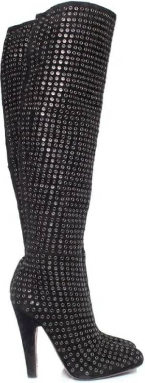 Alaïa Pre-owned Pre-ownedSuedeboots Black Dames