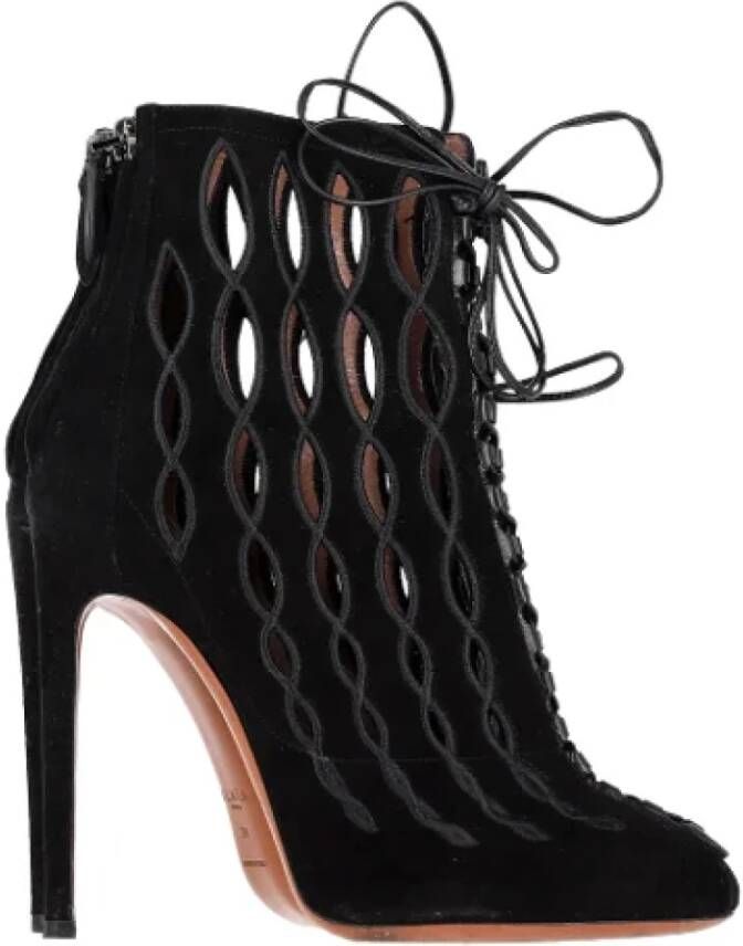 Alaïa Pre-owned Suede boots Black Dames