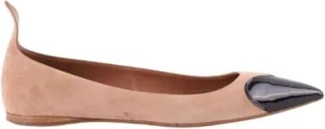 Alaïa Pre-owned Suede flats Brown Dames