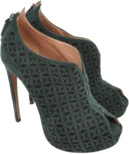 Alaïa Pre-owned Suede heels Green Dames