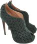 Alaïa Pre-owned Suede heels Green Dames - Thumbnail 1