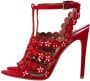 Alaïa Pre-owned Suede sandals Red Dames - Thumbnail 1