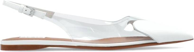 Alaïa Slingback flats met hartmotief White Dames