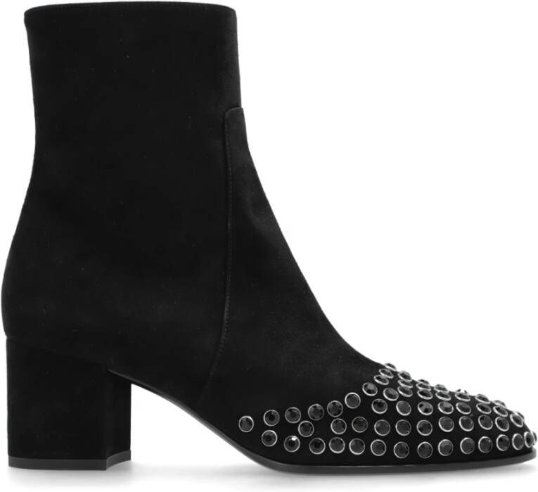 Alaïa Suède enkellaarsjes met studs Black Dames